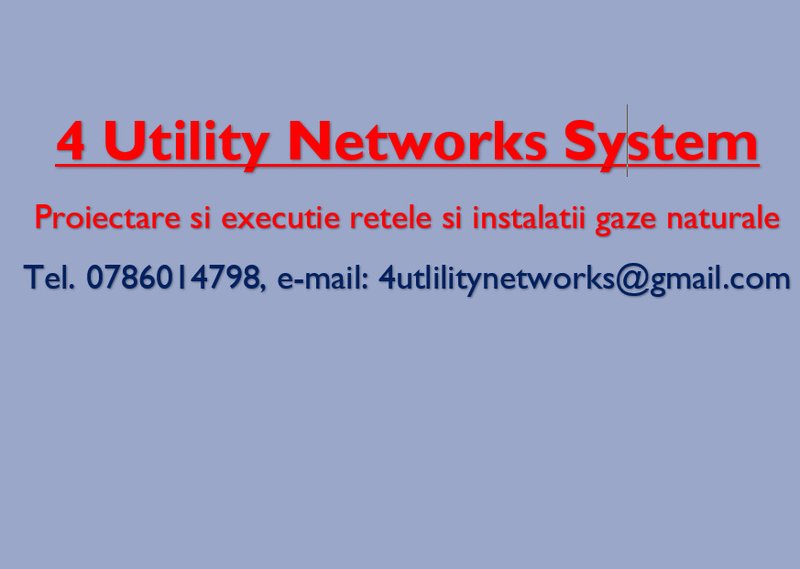 4 Utility Networks System - Instalatii tehnico-sanitare